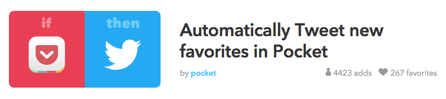 ifttt recipes